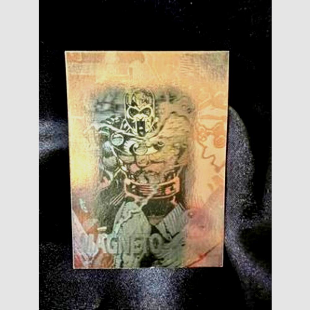 RARE 1991 Advance "SPECIAL PROTOTYPE GOLD MAGNETO X-MEN HOLOGRAM" card - MINT